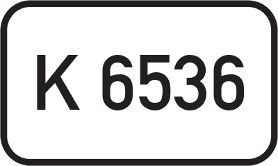 Straßenschild Kreisstraße K 6536