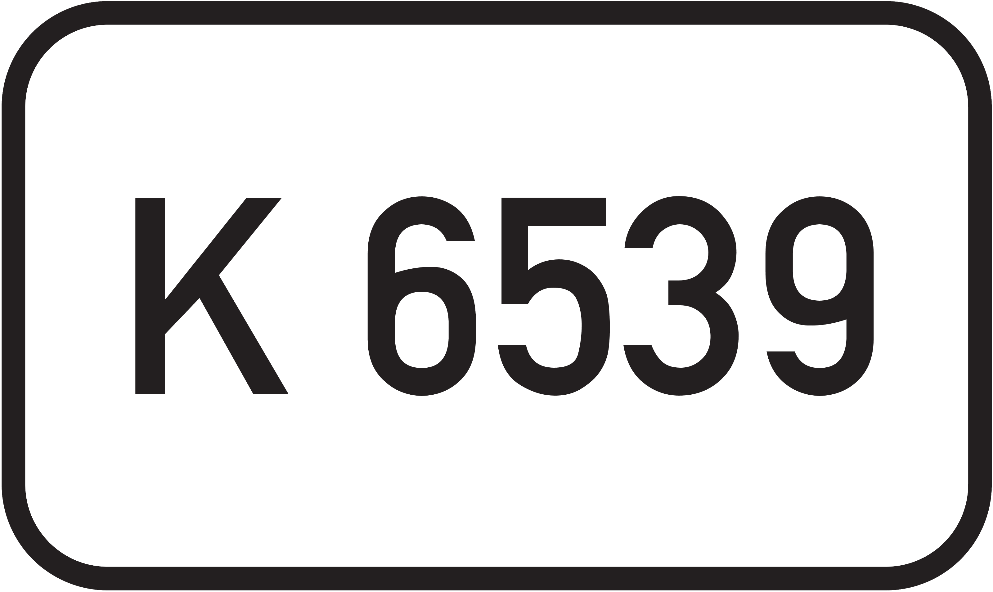 Straßenschild Kreisstraße K 6539