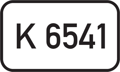 Straßenschild Kreisstraße K 6541