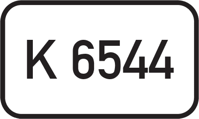 Straßenschild Kreisstraße K 6544