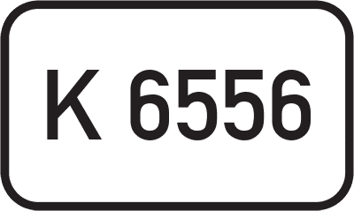 Straßenschild Kreisstraße K 6556