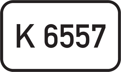 Straßenschild Kreisstraße K 6557