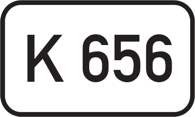 Straßenschild Kreisstraße K 656