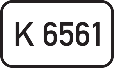 Straßenschild Kreisstraße K 6561