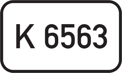 Straßenschild Kreisstraße K 6563