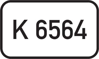 Straßenschild Kreisstraße K 6564