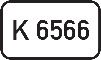 Straßenschild Kreisstraße K 6566