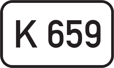 Straßenschild Kreisstraße K 659