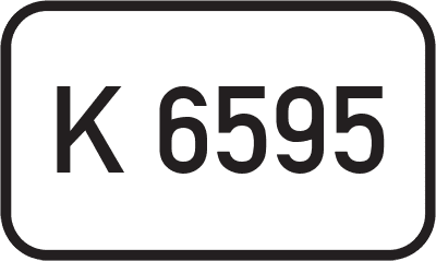 Straßenschild Kreisstraße K 6595