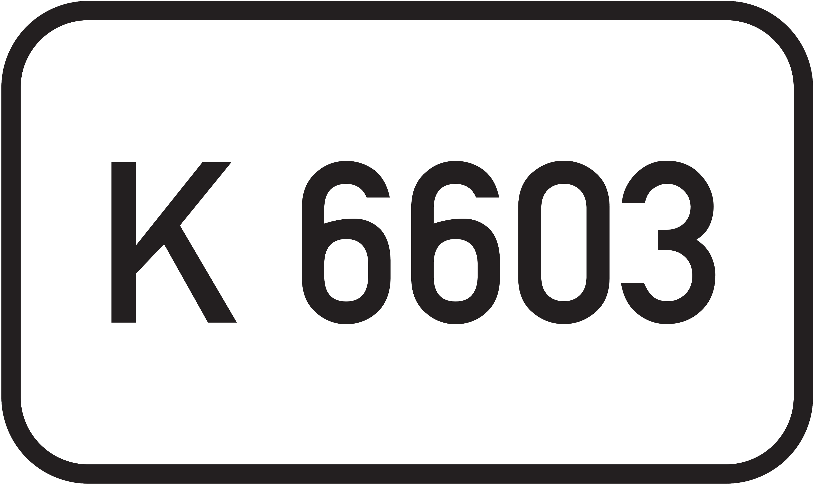 Straßenschild Kreisstraße K 6603