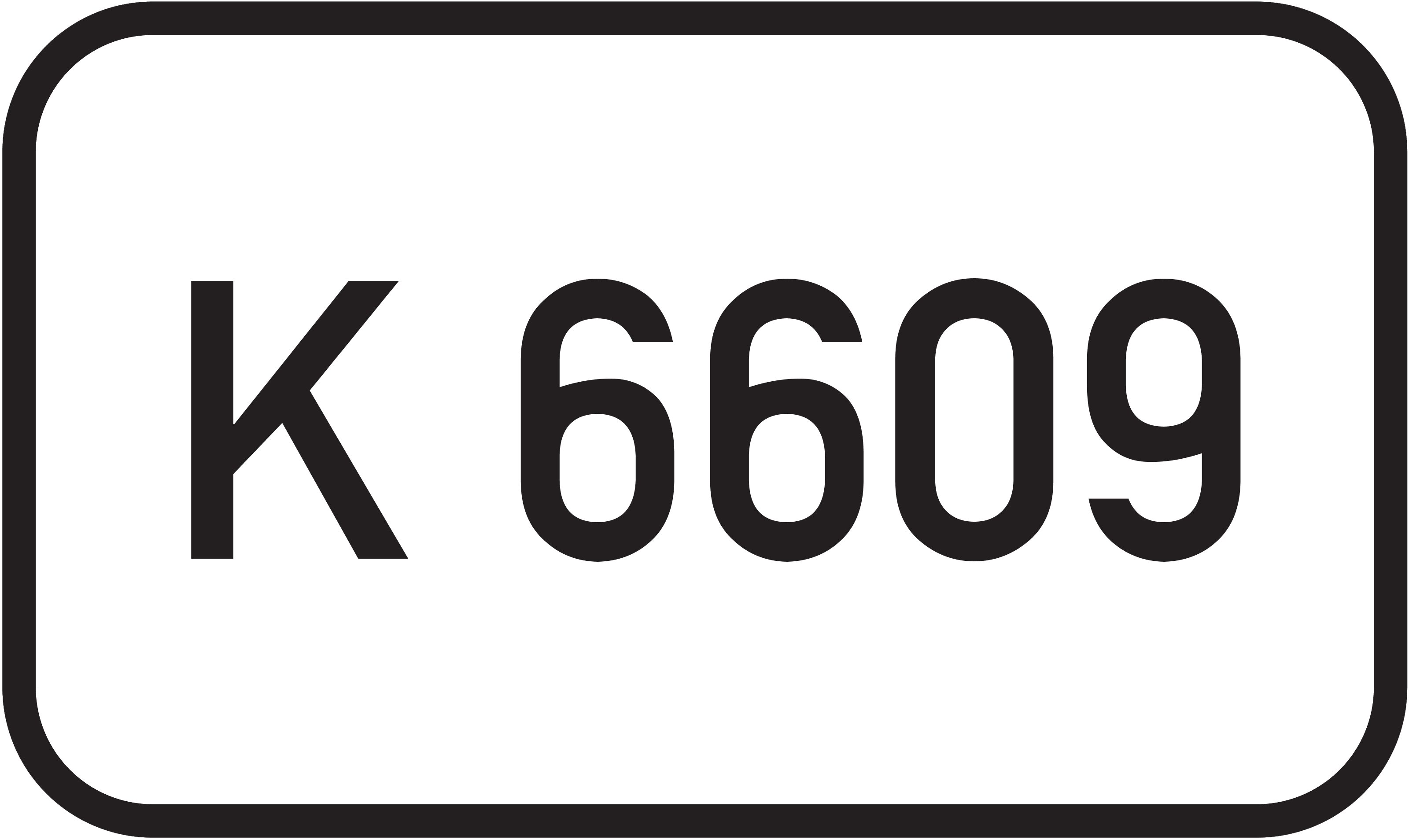 Straßenschild Kreisstraße K 6609