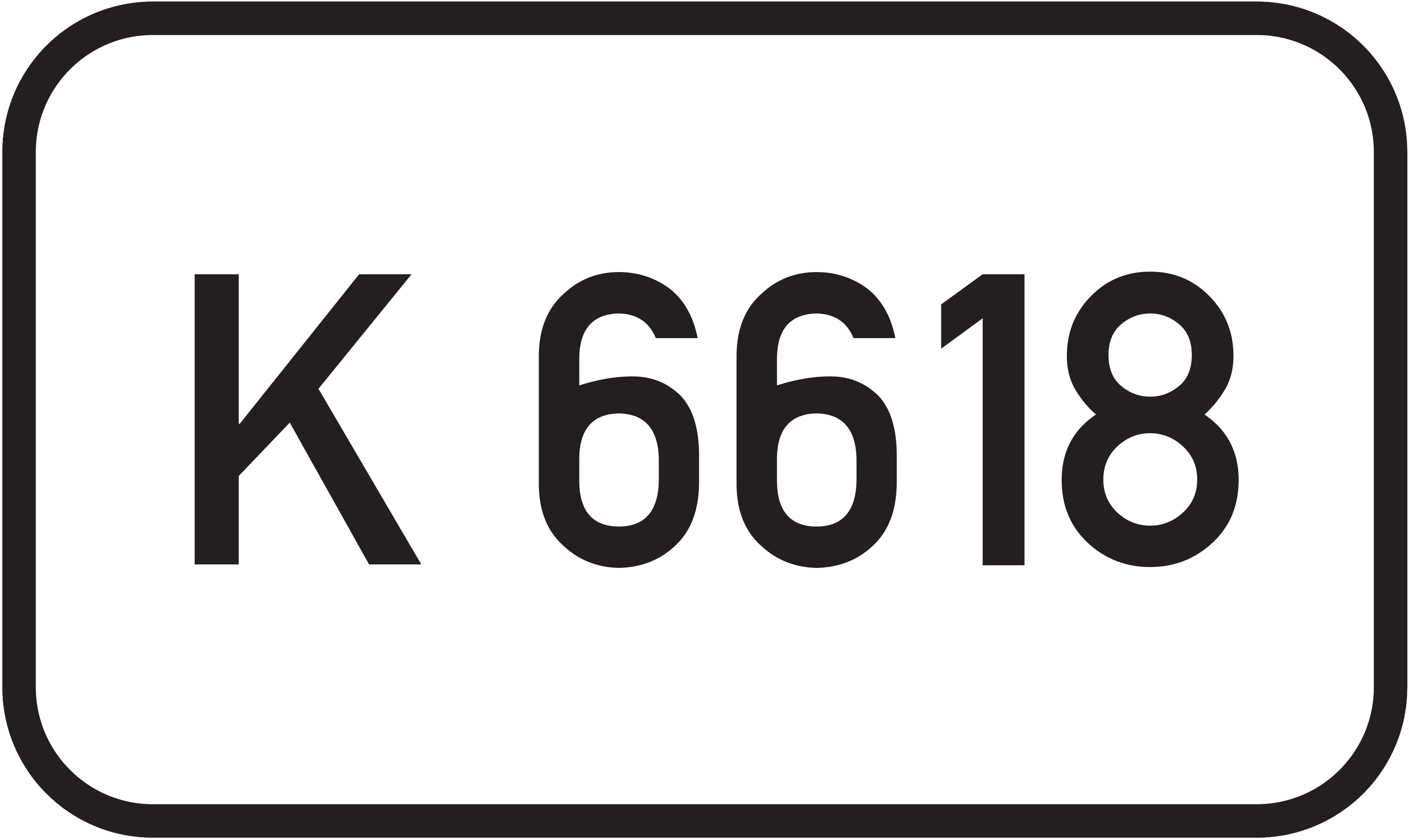 Straßenschild Kreisstraße K 6618