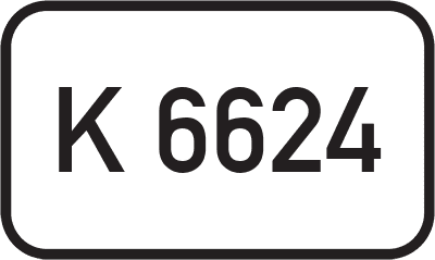 Straßenschild Kreisstraße K 6624