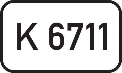 Straßenschild Kreisstraße K 6711