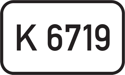 Straßenschild Kreisstraße K 6719