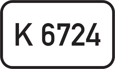 Straßenschild Kreisstraße K 6724