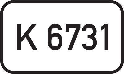 Straßenschild Kreisstraße K 6731