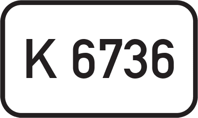 Straßenschild Kreisstraße K 6736