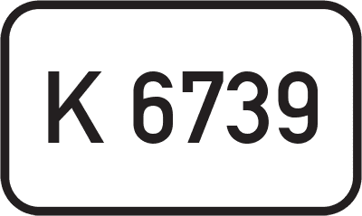 Straßenschild Kreisstraße K 6739
