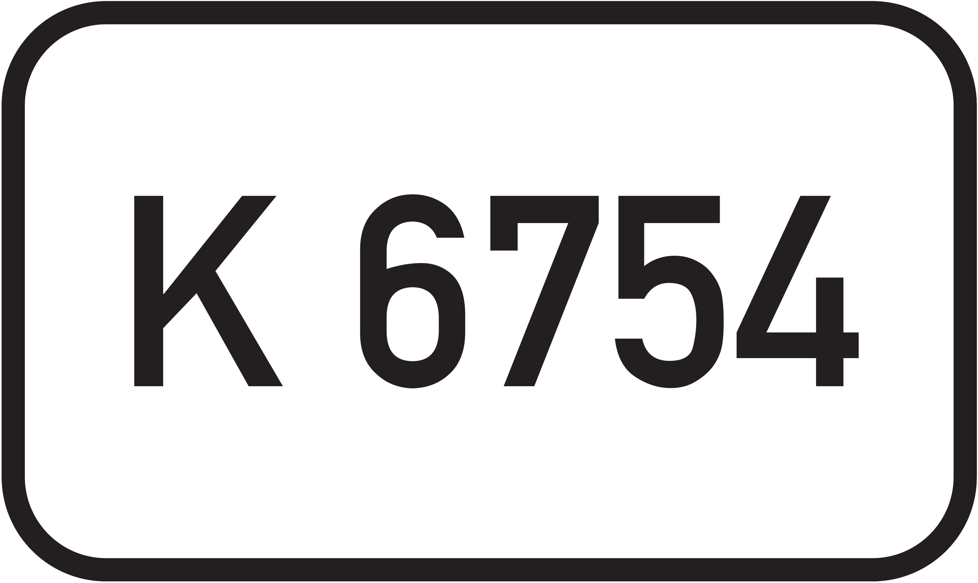 Straßenschild Kreisstraße K 6754