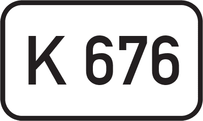 Straßenschild Kreisstraße K 676