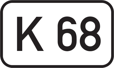 Straßenschild Kreisstraße K 68