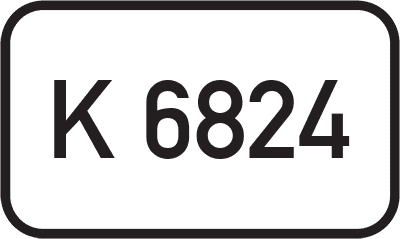 Straßenschild Kreisstraße K 6824