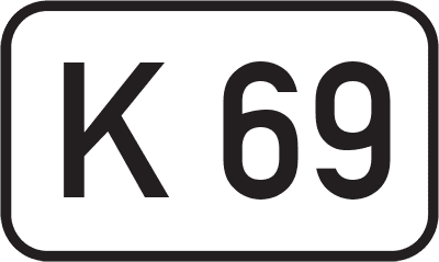 Straßenschild Kreisstraße K 69