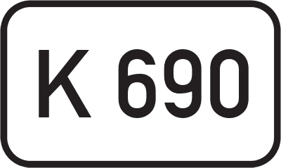 Straßenschild Kreisstraße K 690