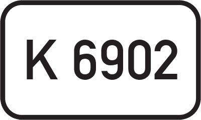Straßenschild Kreisstraße K 6902