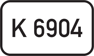 Straßenschild Kreisstraße K 6904