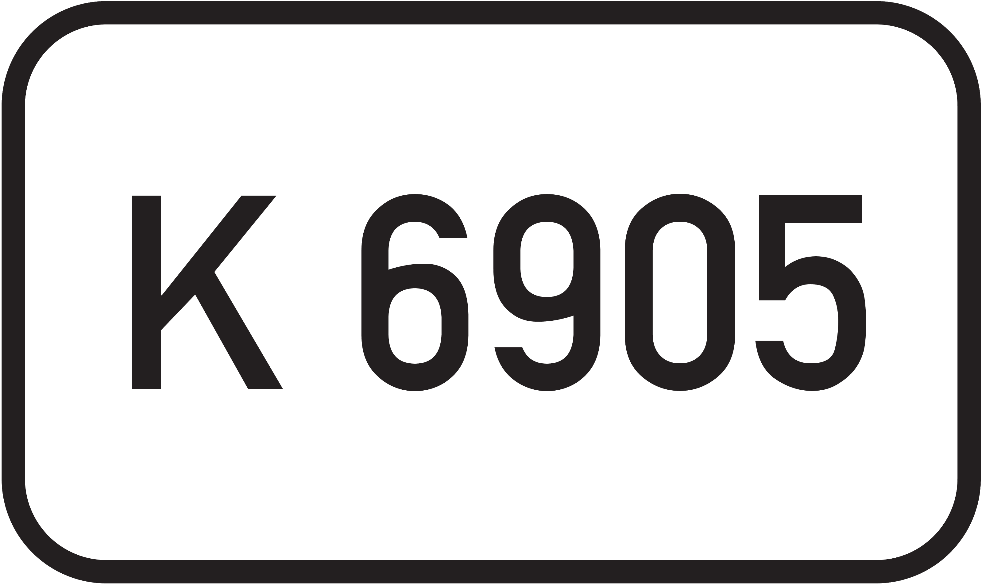 Straßenschild Kreisstraße K 6905