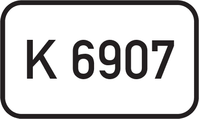 Straßenschild Kreisstraße K 6907
