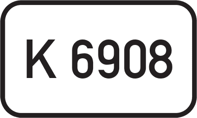 Straßenschild Kreisstraße K 6908