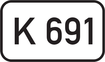 Straßenschild Kreisstraße K 691