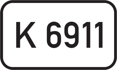 Straßenschild Kreisstraße K 6911