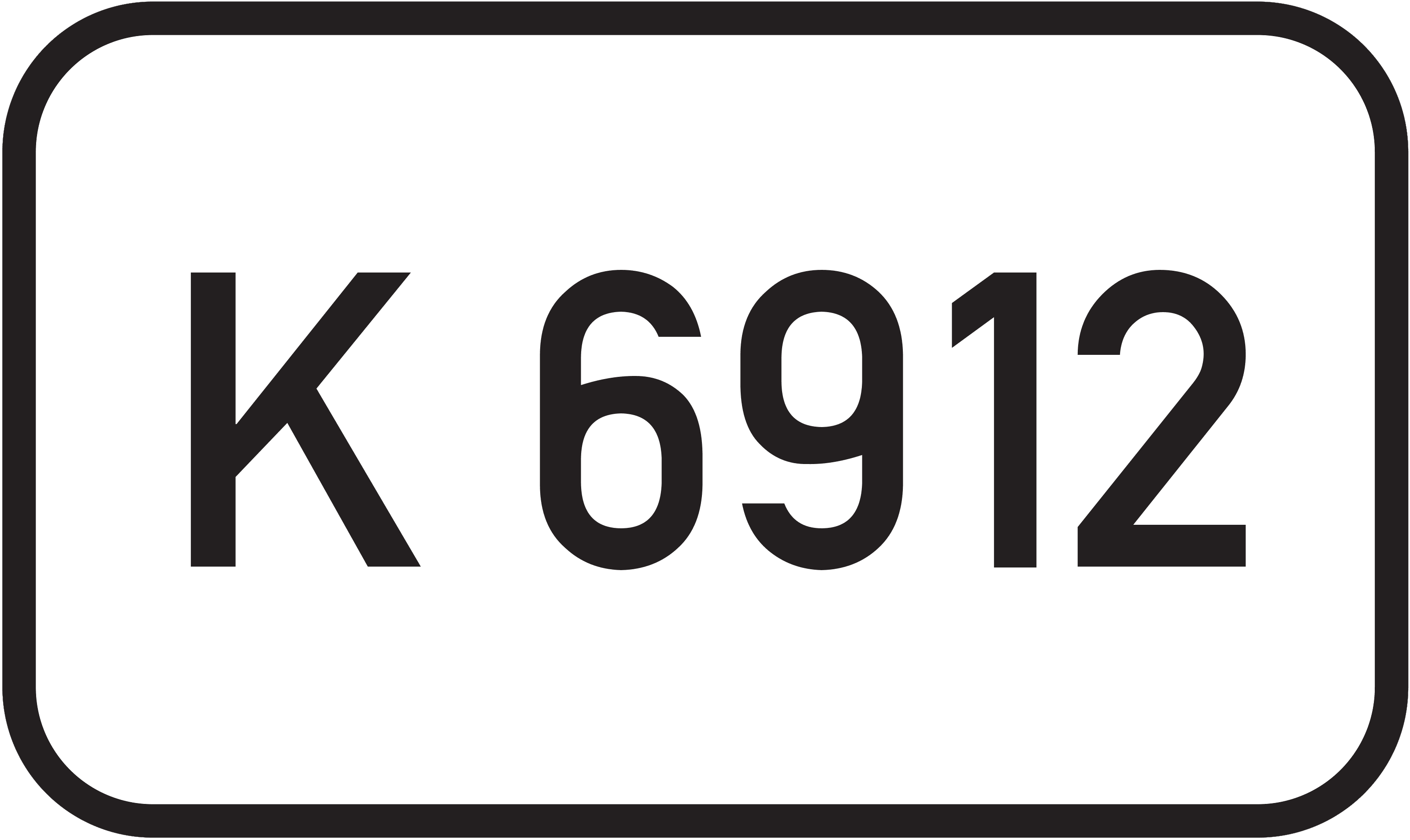 Straßenschild Kreisstraße K 6912