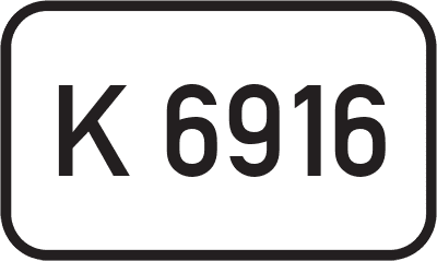 Straßenschild Kreisstraße K 6916