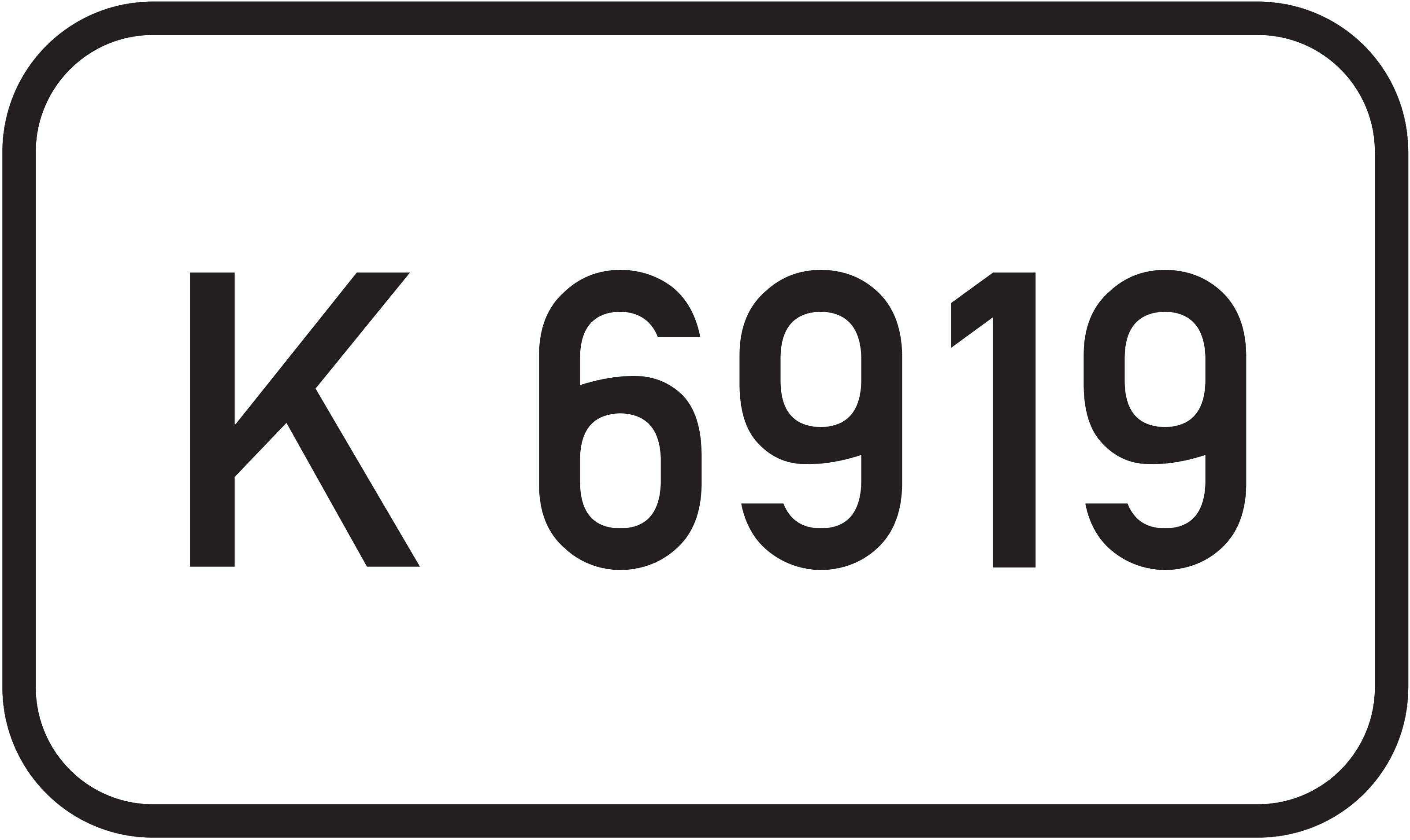 Straßenschild Kreisstraße K 6919