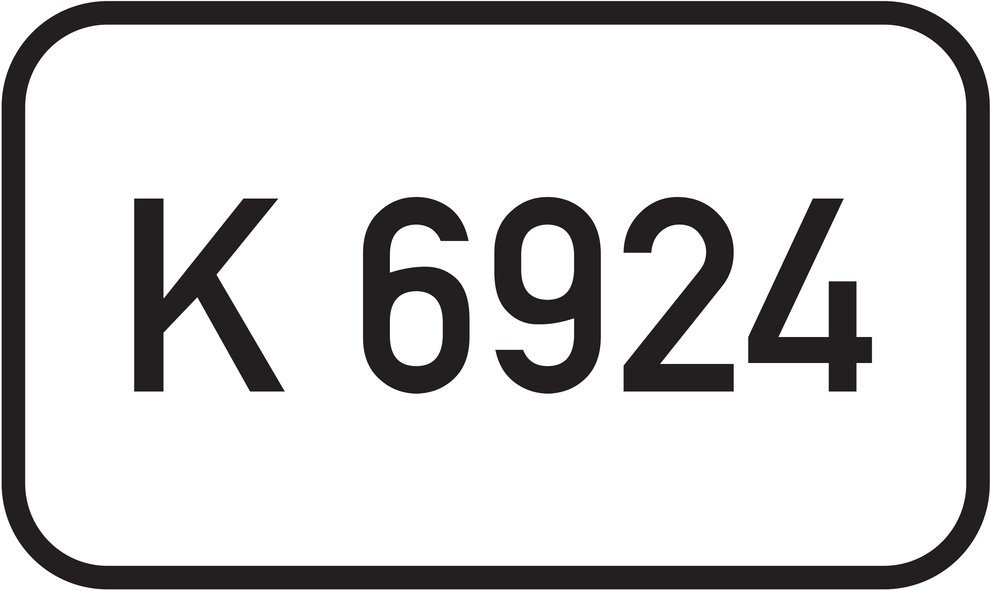 Straßenschild Kreisstraße K 6924