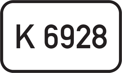 Straßenschild Kreisstraße K 6928