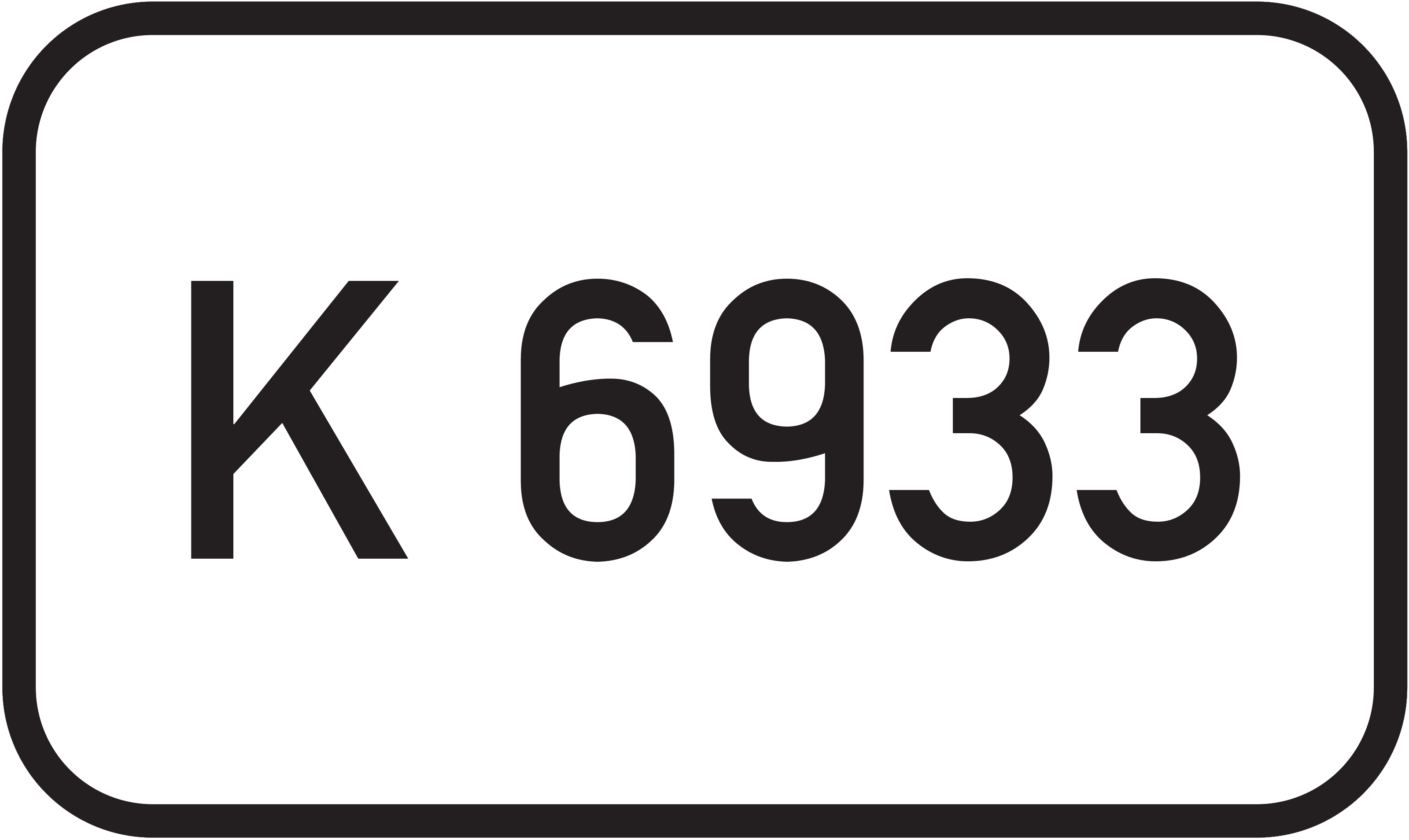 Straßenschild Kreisstraße K 6933