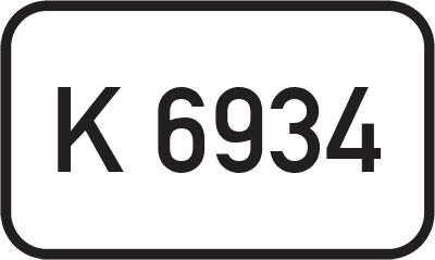 Straßenschild Kreisstraße K 6934