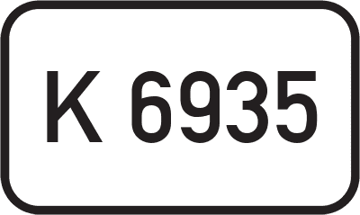 Straßenschild Kreisstraße K 6935