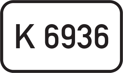 Straßenschild Kreisstraße K 6936