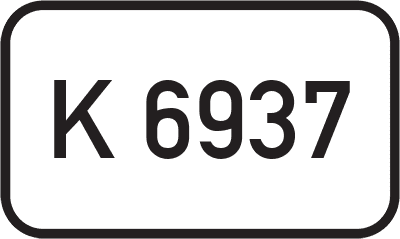 Straßenschild Kreisstraße K 6937