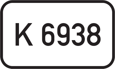 Straßenschild Kreisstraße K 6938