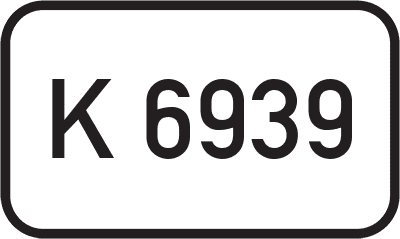 Straßenschild Kreisstraße K 6939