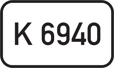Straßenschild Kreisstraße K 6940