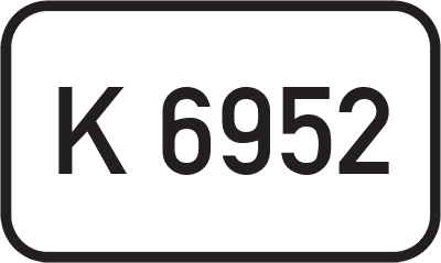 Straßenschild Kreisstraße K 6952